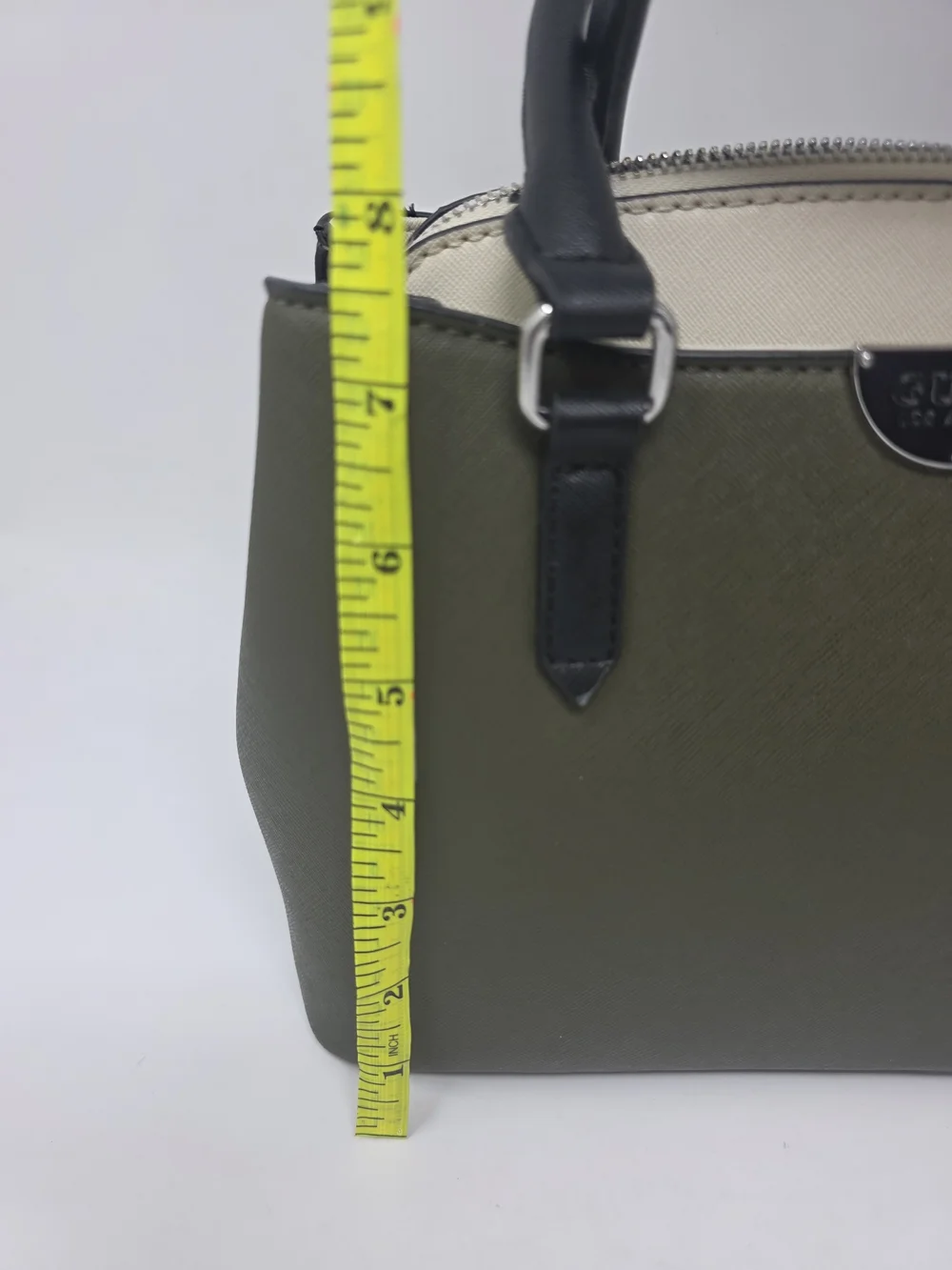 GUESS Olive Green and Black Bag Satchel Shoulder Crossbody Purse NWT